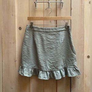 Nasty Gal Mini Skirt - Sage Size 8